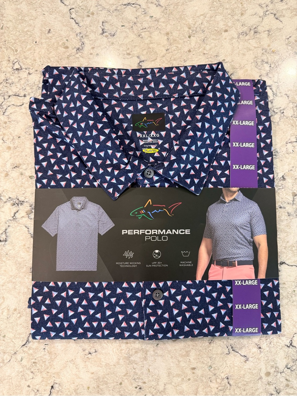 NEW - Shark XXL Men's Performance Polo Shirt